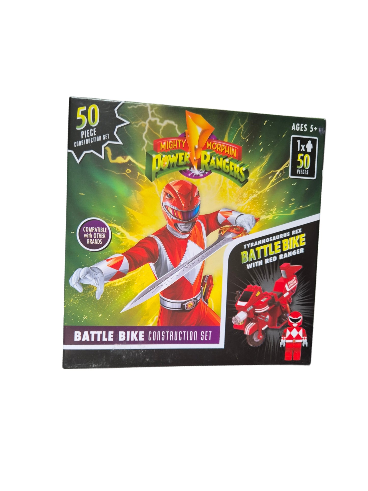 Hasbro Mighty Morphin Power Rangers 50 Piece Battle Bike Construction Sets