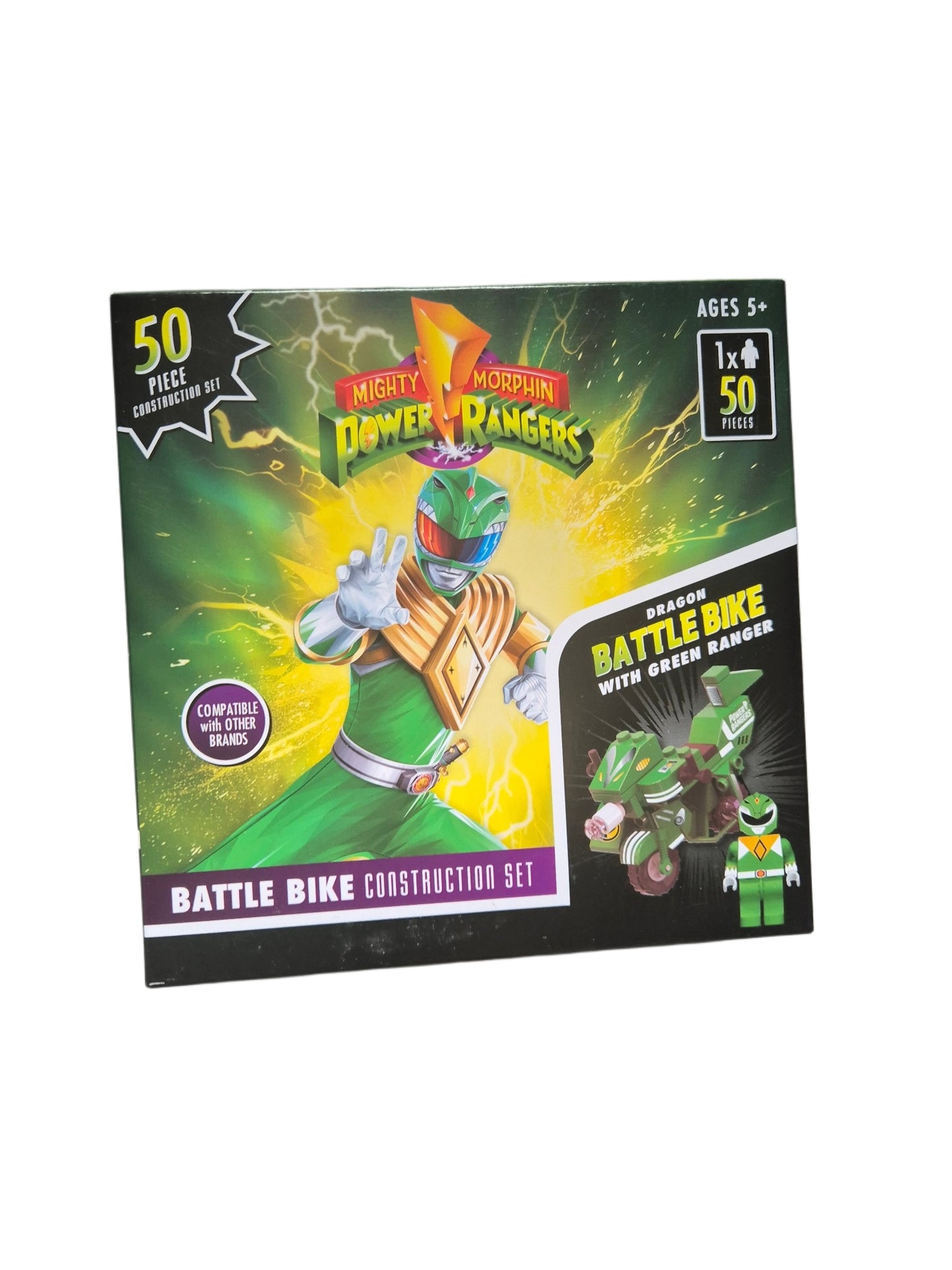 Hasbro Mighty Morphin Power Rangers 50 Piece Battle Bike Construction Sets
