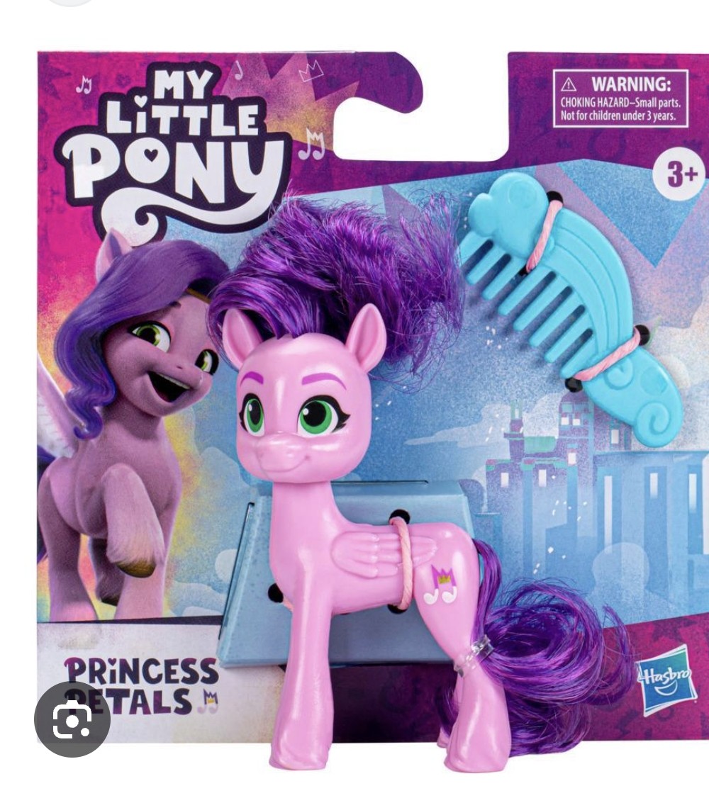 My Little Pony F26125L4 Best Movie Friends F2612 Pack of 3 Mini Dolls + Accessory - 8 cm - Izzy Moonbow + Sunny Starscout + Princess Petals