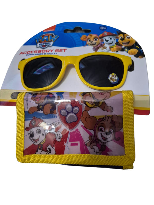 Paw pertrol wallet an sunglass