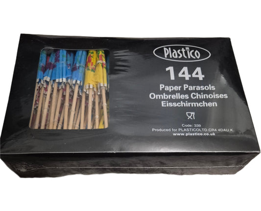 Plastiko cocktail umbrella and toothpick  144 in a box