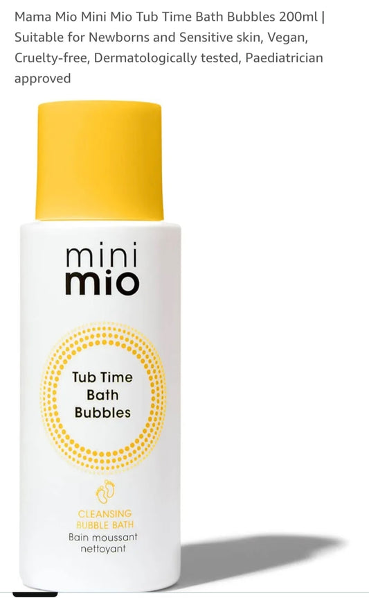 Mini Mio Tub Time Baby Bath Bubbles 200ml