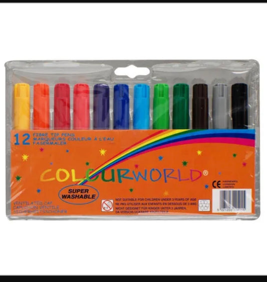 Colourworld Db20 Jumbo Children's Marker - Pack Of 12 (mixed)