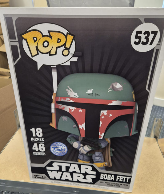 Funko Pop! MEGA  Starwars No 537 Boba Fett Special Edition 18 Inch Massive Pop