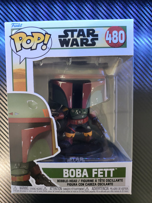Funko Pop! Starwars No 480 Boba Fett Bobble Head Figure
