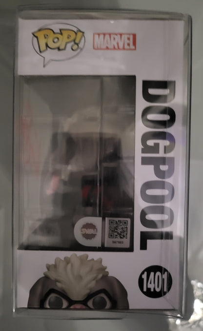 Funko Pop! Deadpool & Wolverine No 1401 Dogpool Signed By Karan Soni with Swau Coa