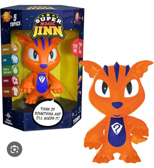Super Magic Jinn, Guessing Game with Voice Recognition, 5 Topics, Magic Game, 1-4 Players, Kids Guessing Game for Boys and Girls, Aged 5 Years