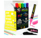 Vaci Liquid Chalk Markers includes 10 multicolored pens with extra white, gold, and silver colors, along with 16 chalkboard labels