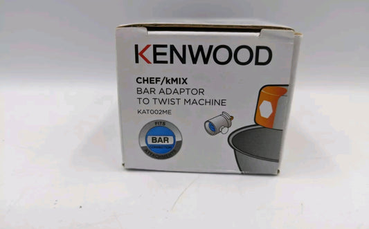 Kenwood koo2me bar.   The Chef Bar To Twist Adapter allows you to use your older 'Bar' attachments with your newer Kenwood kitchen machine, so there's no need to replace your attachments. The adapter easily attaches to the slow speed outlet, so you have f