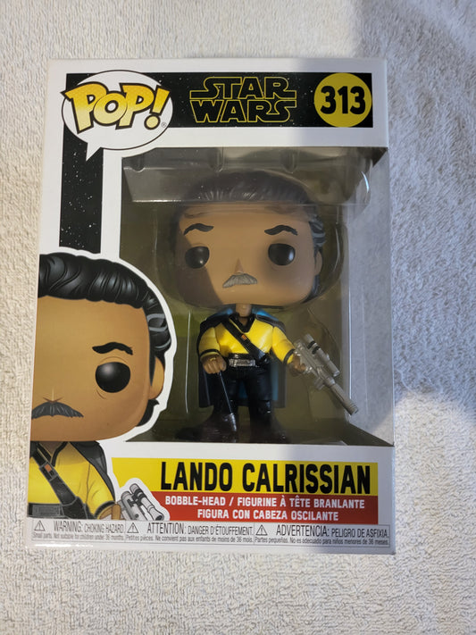 Funko Pop Starwars No 313 Lando Calrissian Starwars Bobblehead