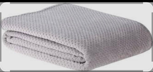 Sleepdown waffel grey throw