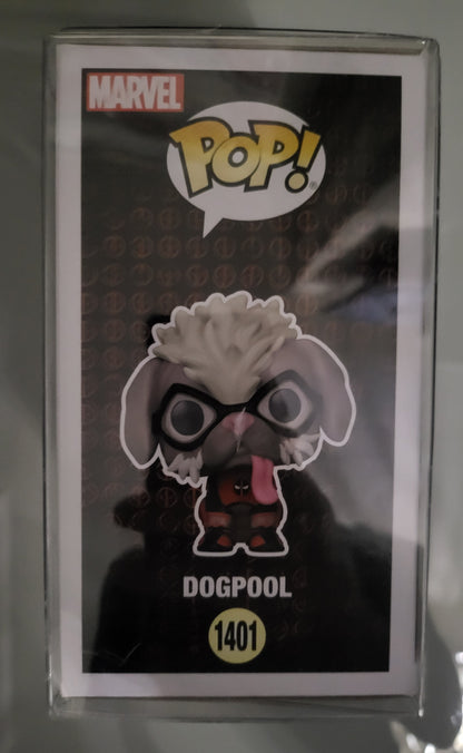 Funko Pop! Deadpool & Wolverine No 1401 Dogpool Signed By Karan Soni with Swau Coa